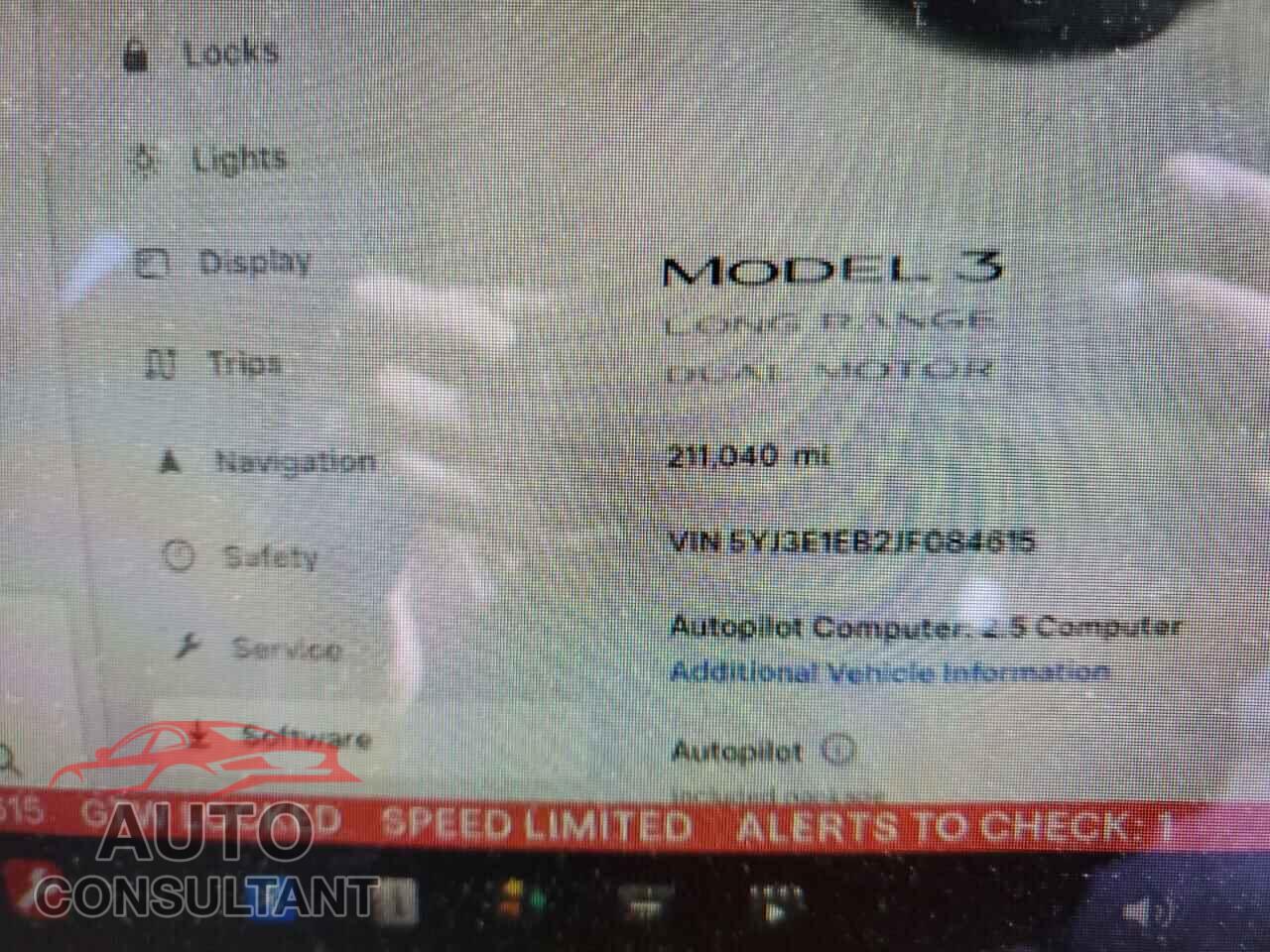 TESLA MODEL 3 2018 - 5YJ3E1EB2JF084615