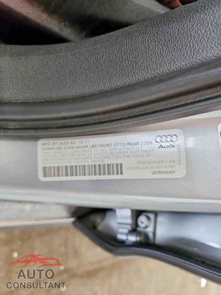 AUDI A6 2012 - WAUHGAFC5CN074797