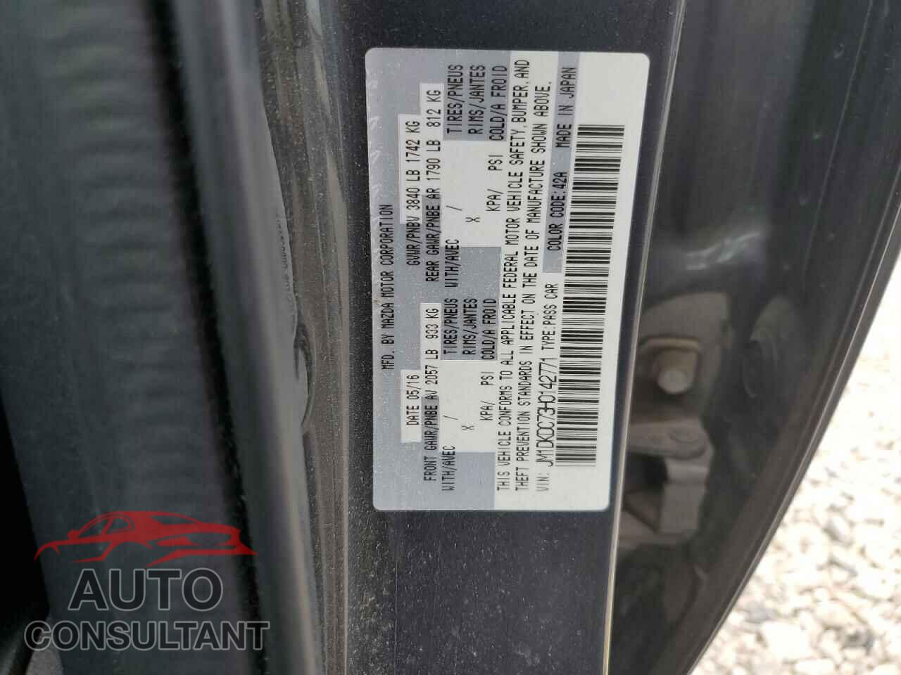 MAZDA CX-3 2017 - JM1DKDC73H0142771