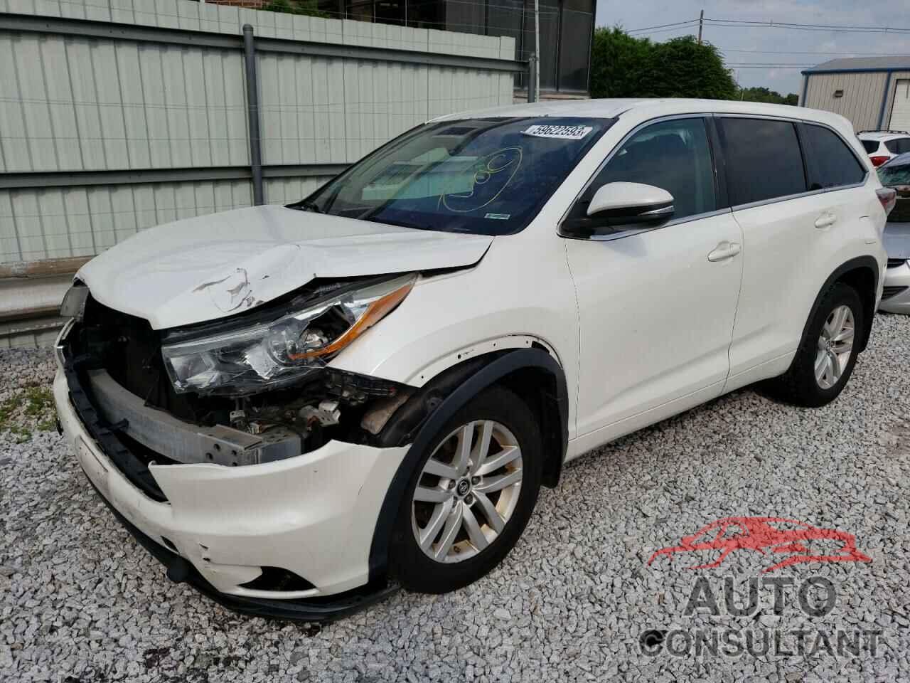 TOYOTA HIGHLANDER 2016 - 5TDBKRFH5GS259823