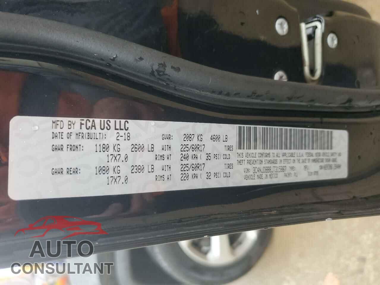 JEEP COMPASS 2018 - 3C4NJDBB8JT315867