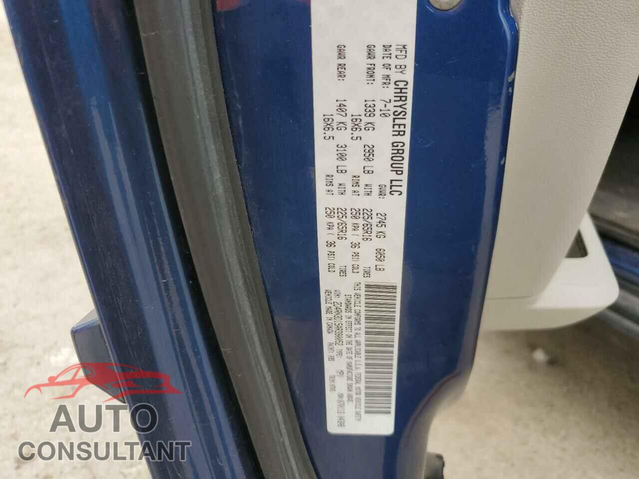 DODGE CARAVAN 2010 - 2D4RN3D15AR390052