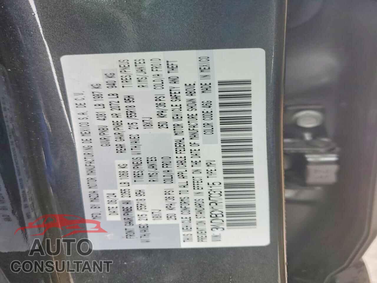 MAZDA CX30 2024 - 3MVDMBCM1RM703115