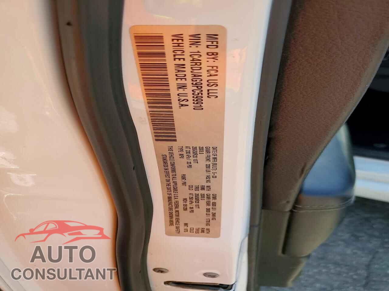 DODGE DURANGO 2023 - 1C4RDJAG9PC599910