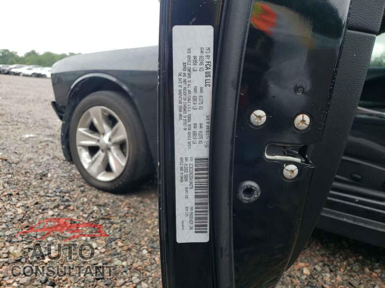 DODGE CHALLENGER 2016 - 2C3CDZAG3GH184278