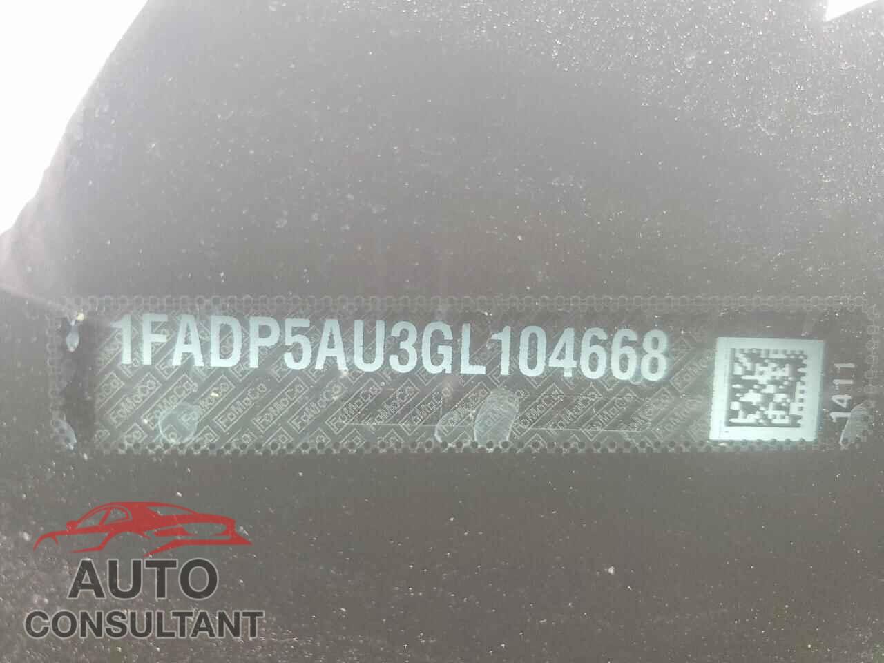 FORD CMAX 2016 - 1FADP5AU3GL104668