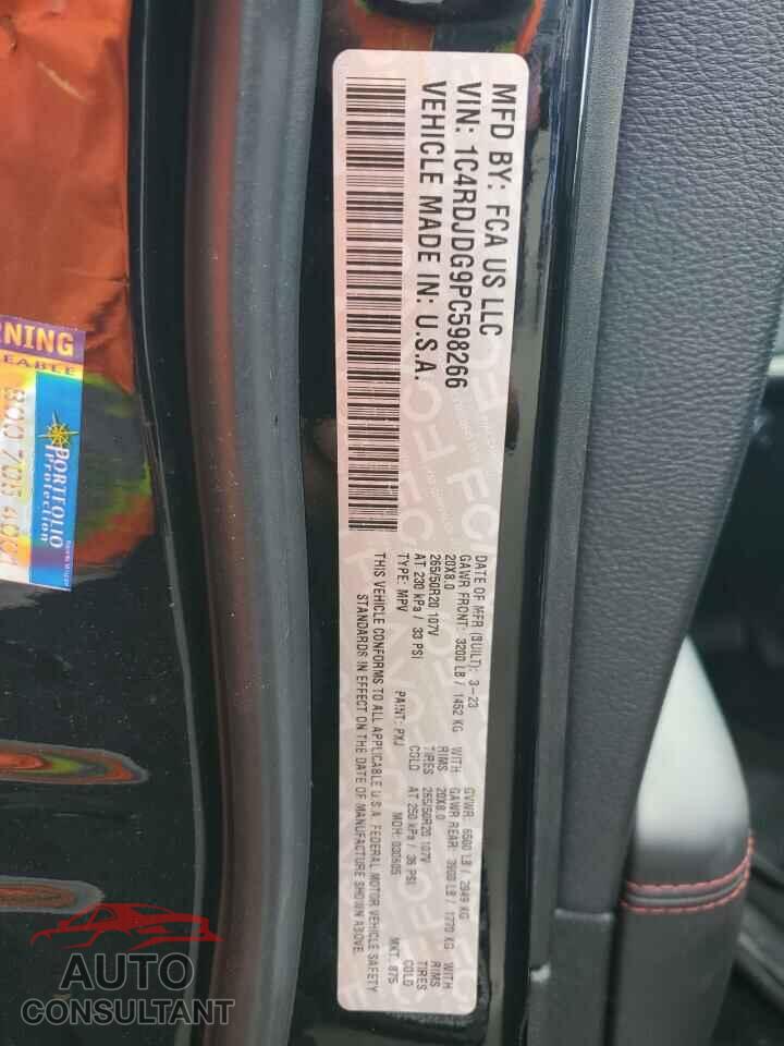 DODGE DURANGO 2023 - 1C4RDJDG9PC598266