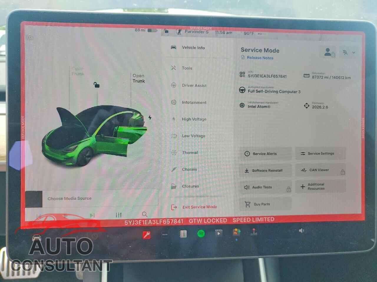 TESLA MODEL 3 2020 - 5YJ3E1EA3LF657841