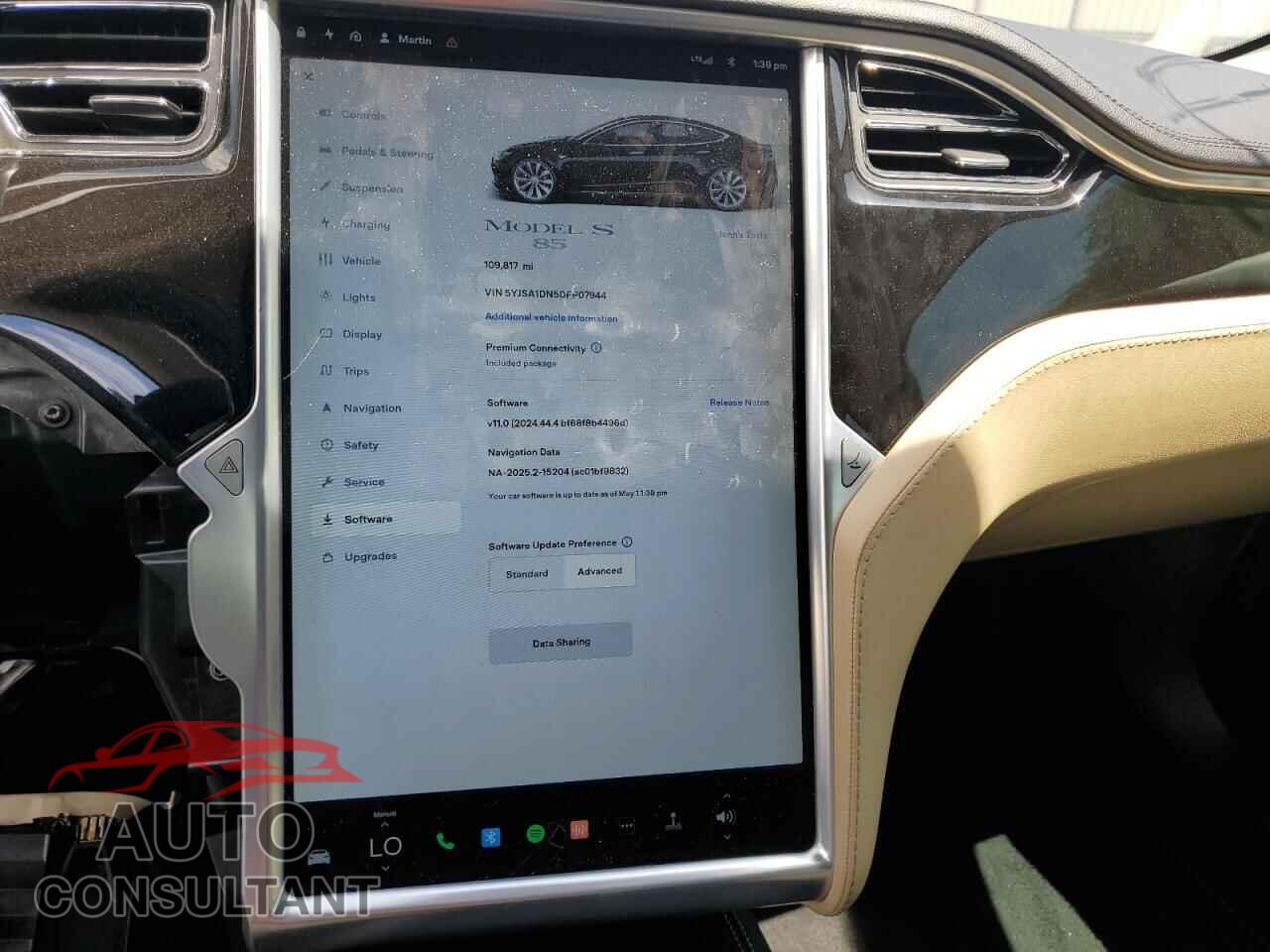 TESLA MODEL S 2013 - 5YJSA1DN5DFP07944