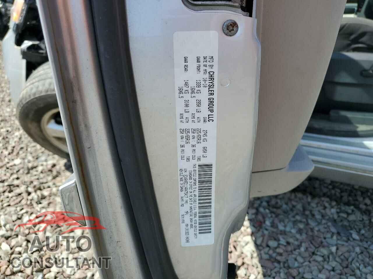 DODGE CARAVAN 2010 - 2D4RN5D11AR475417