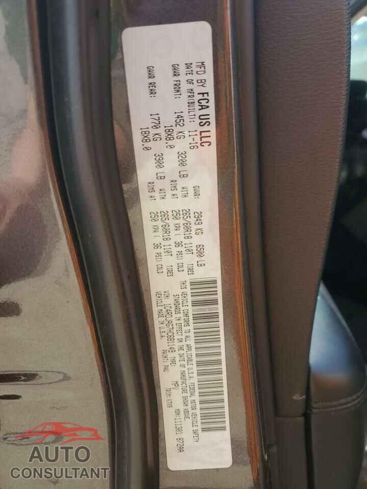 DODGE DURANGO 2017 - 1C4RDJAG7HC681149
