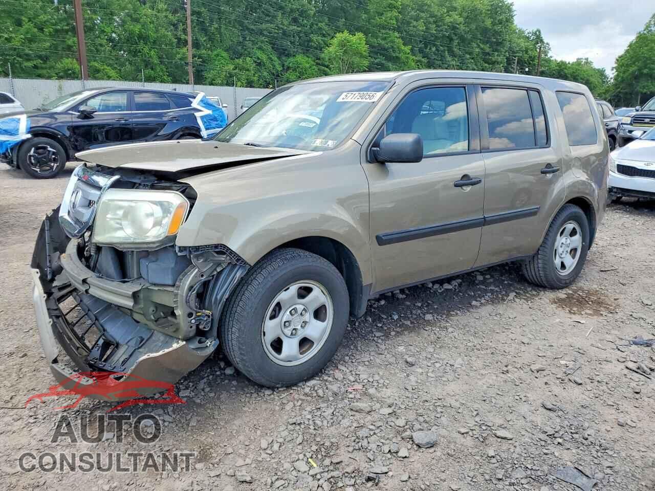 HONDA PILOT 2011 - 5FNYF4H20BB097932