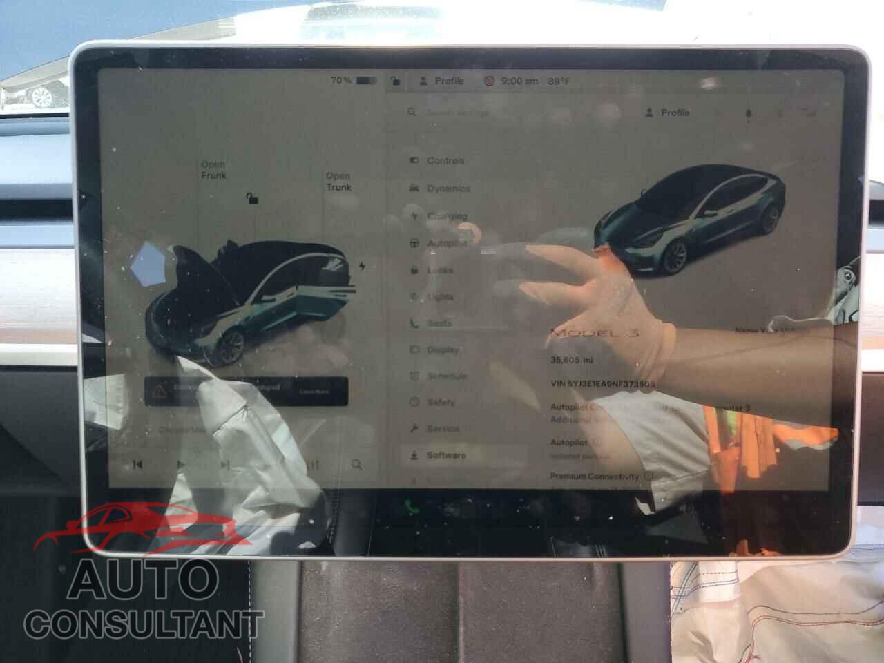 TESLA MODEL 3 2022 - 5YJ3E1EA9NF373505