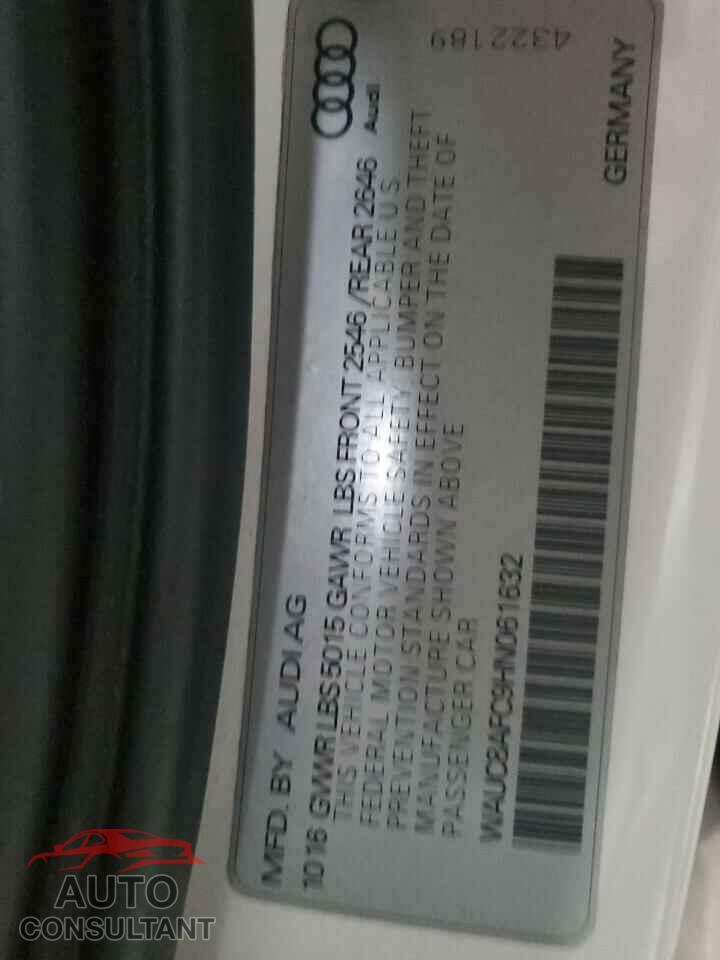AUDI A6 2017 - WAUC8AFC9HN061632