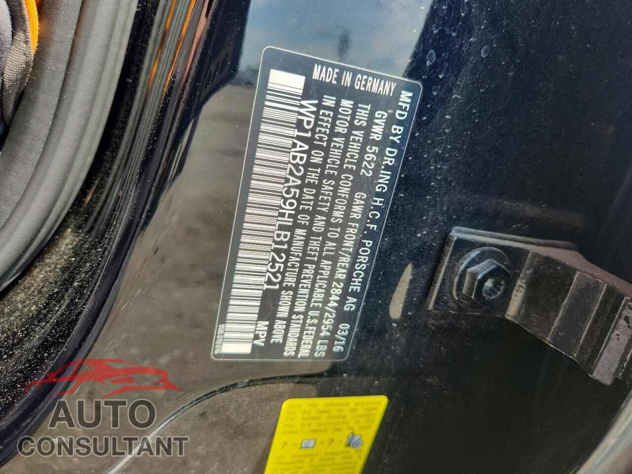 PORSCHE MACAN 2017 - WP1AB2A59HLB12521