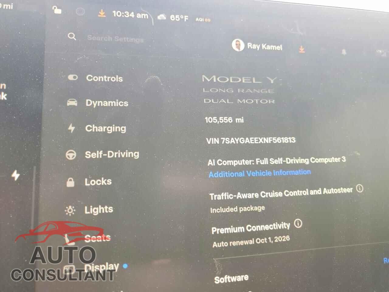 TESLA MODEL Y 2022 - 7SAYGAEEXNF561813