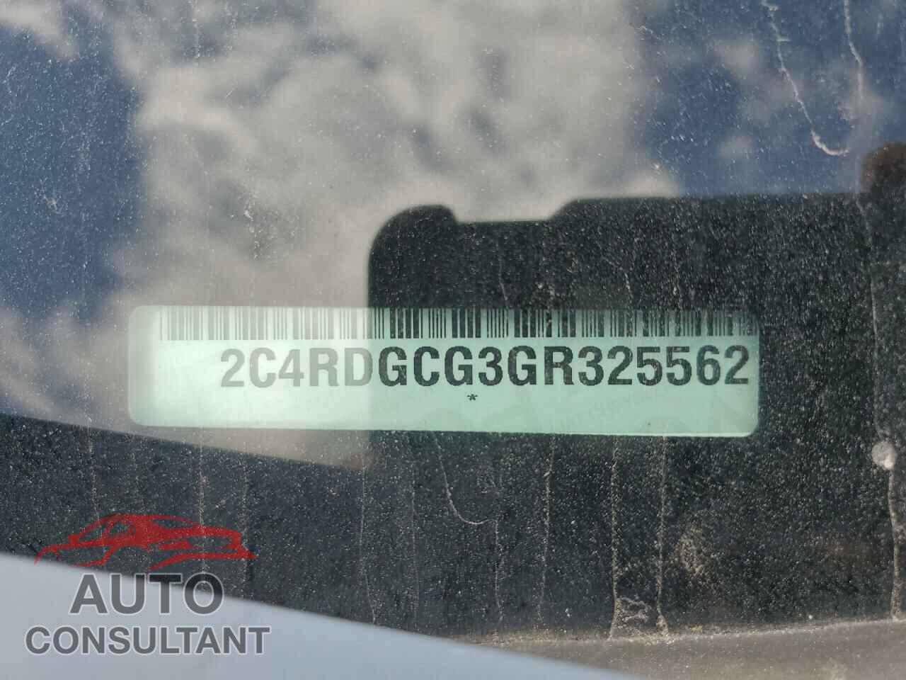 DODGE CARAVAN 2016 - 2C4RDGCG3GR325562