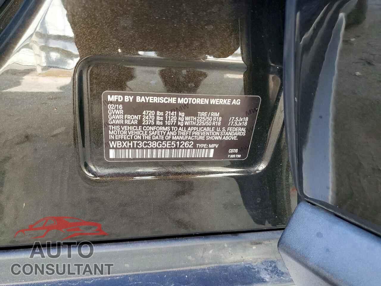 BMW X1 2016 - WBXHT3C38G5E51262