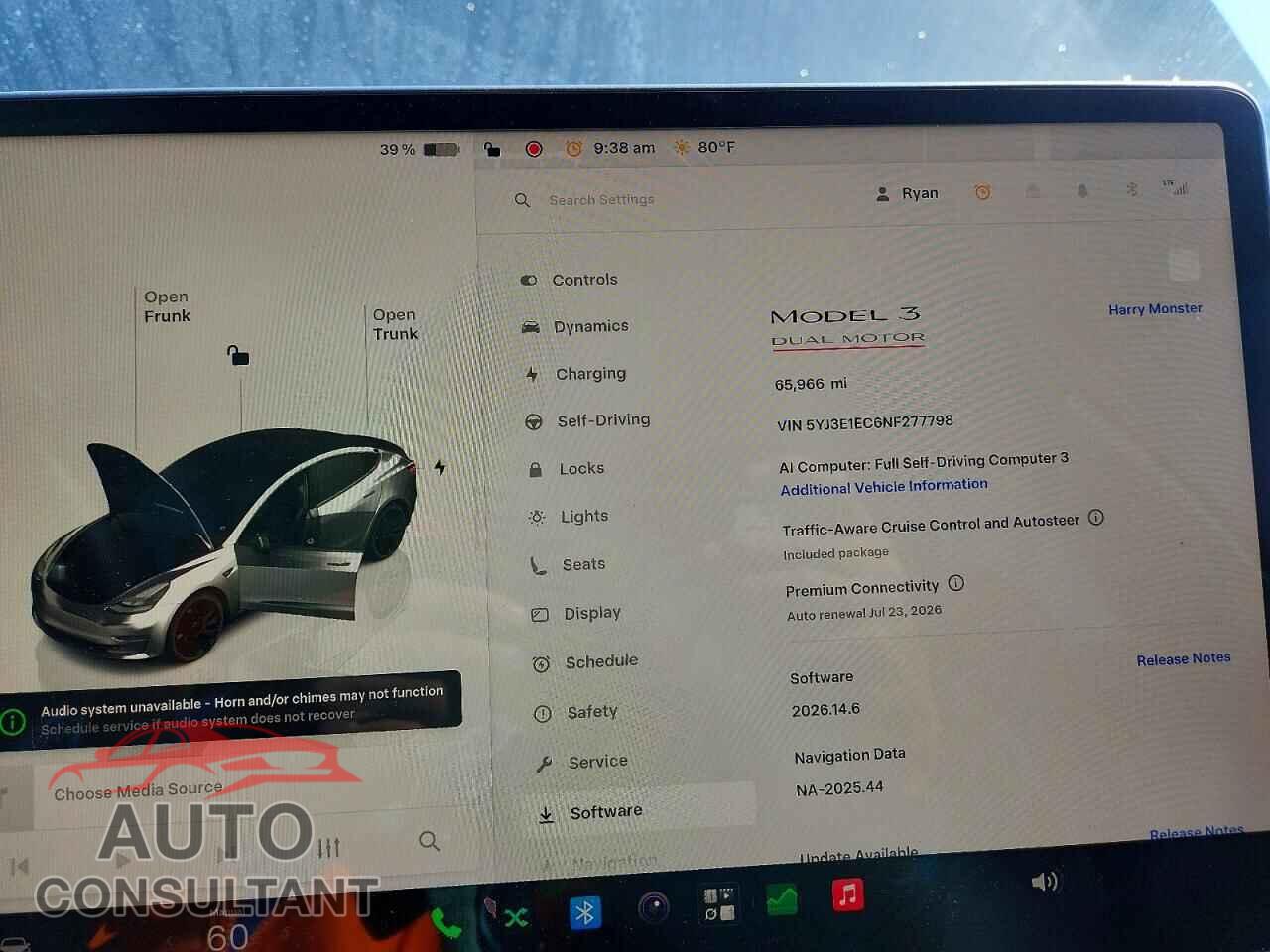TESLA MODEL 3 2022 - 5YJ3E1EC6NF277798