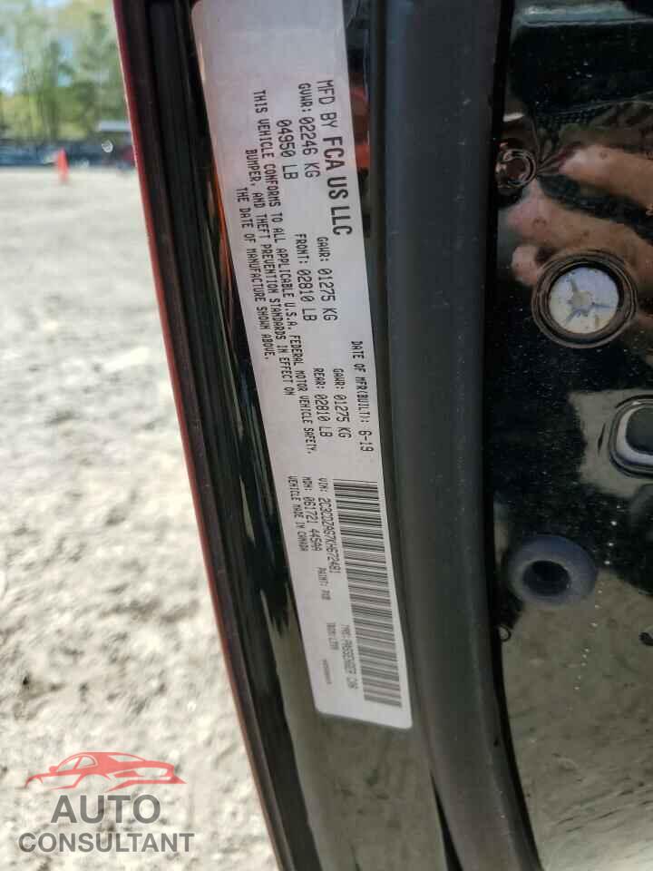 DODGE CHALLENGER 2019 - 2C3CDZAG7KH672481