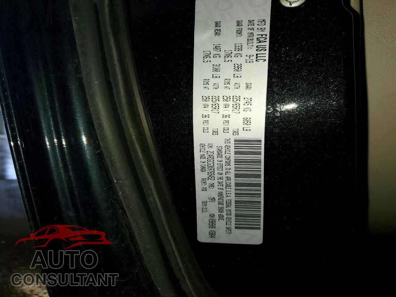 DODGE CARAVAN 2019 - 2C4RDGCG3KR765452