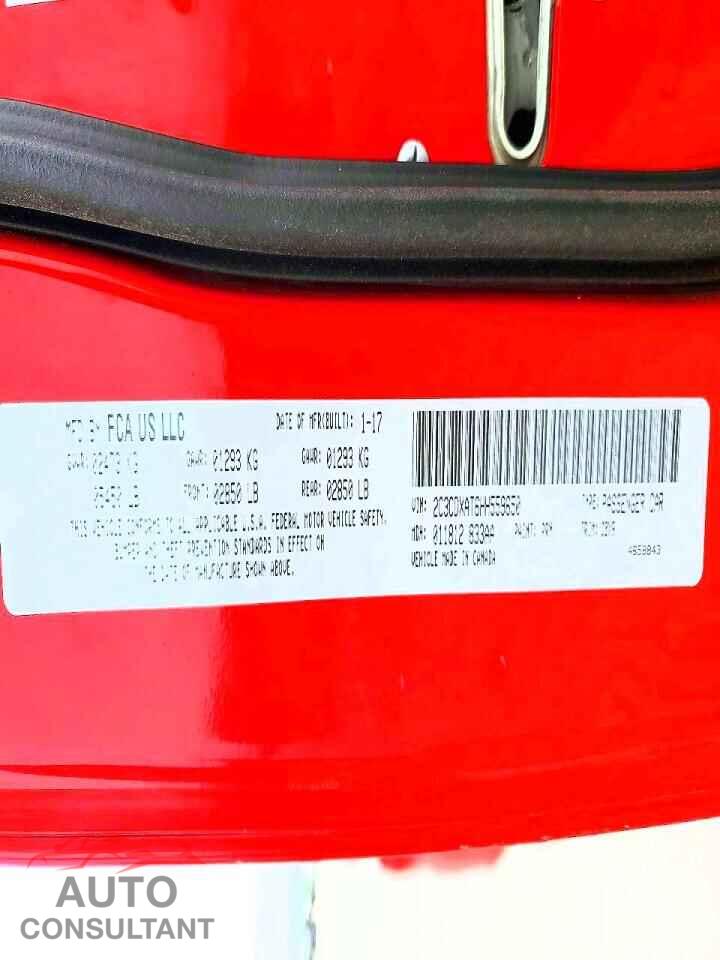 DODGE CHARGER 2017 - 2C3CDXAT6HH559650