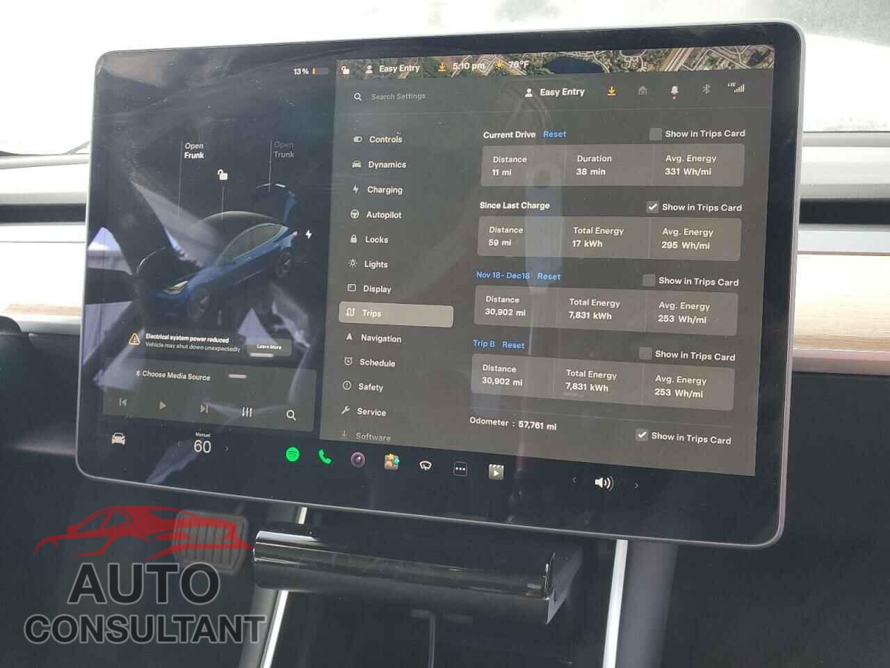 TESLA MODEL 3 2020 - 5YJ3E1EAXLF796655