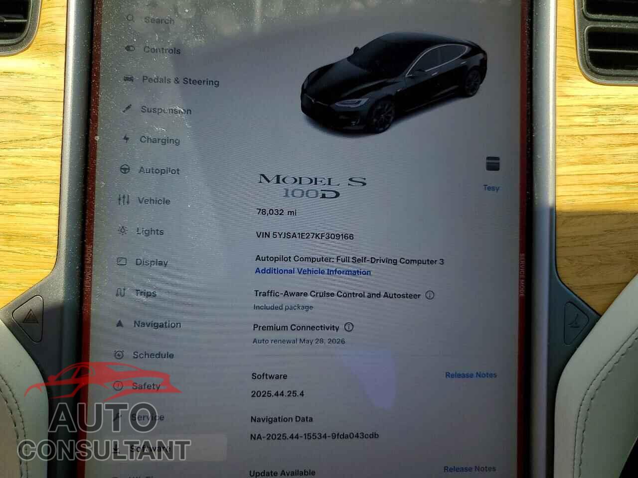 TESLA MODEL S 2019 - 5YJSA1E27KF309166