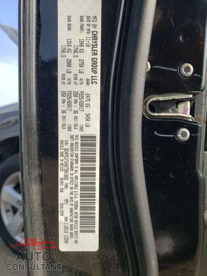 DODGE JOURNEY 2011 - 3D4PG1FG4BT501065