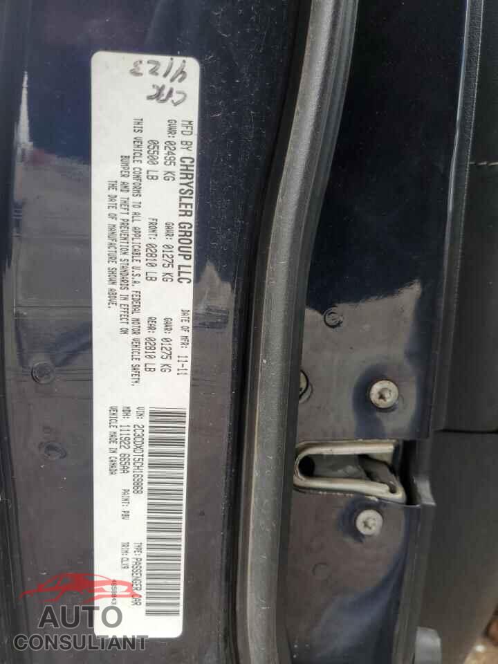 DODGE CHARGER 2012 - 2C3CDXDT5CH169868