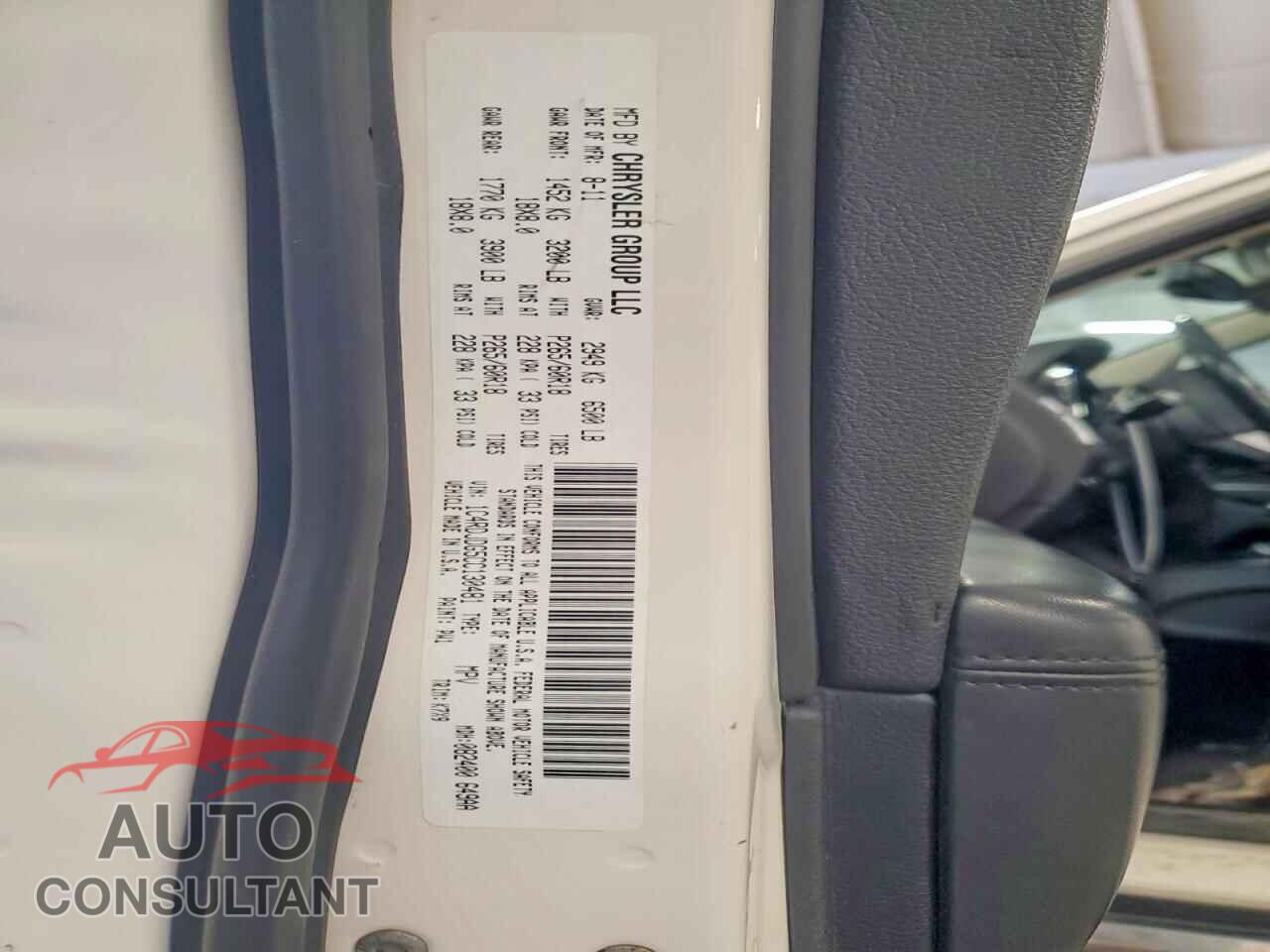 DODGE DURANGO 2012 - 1C4RDJDG5CC130481
