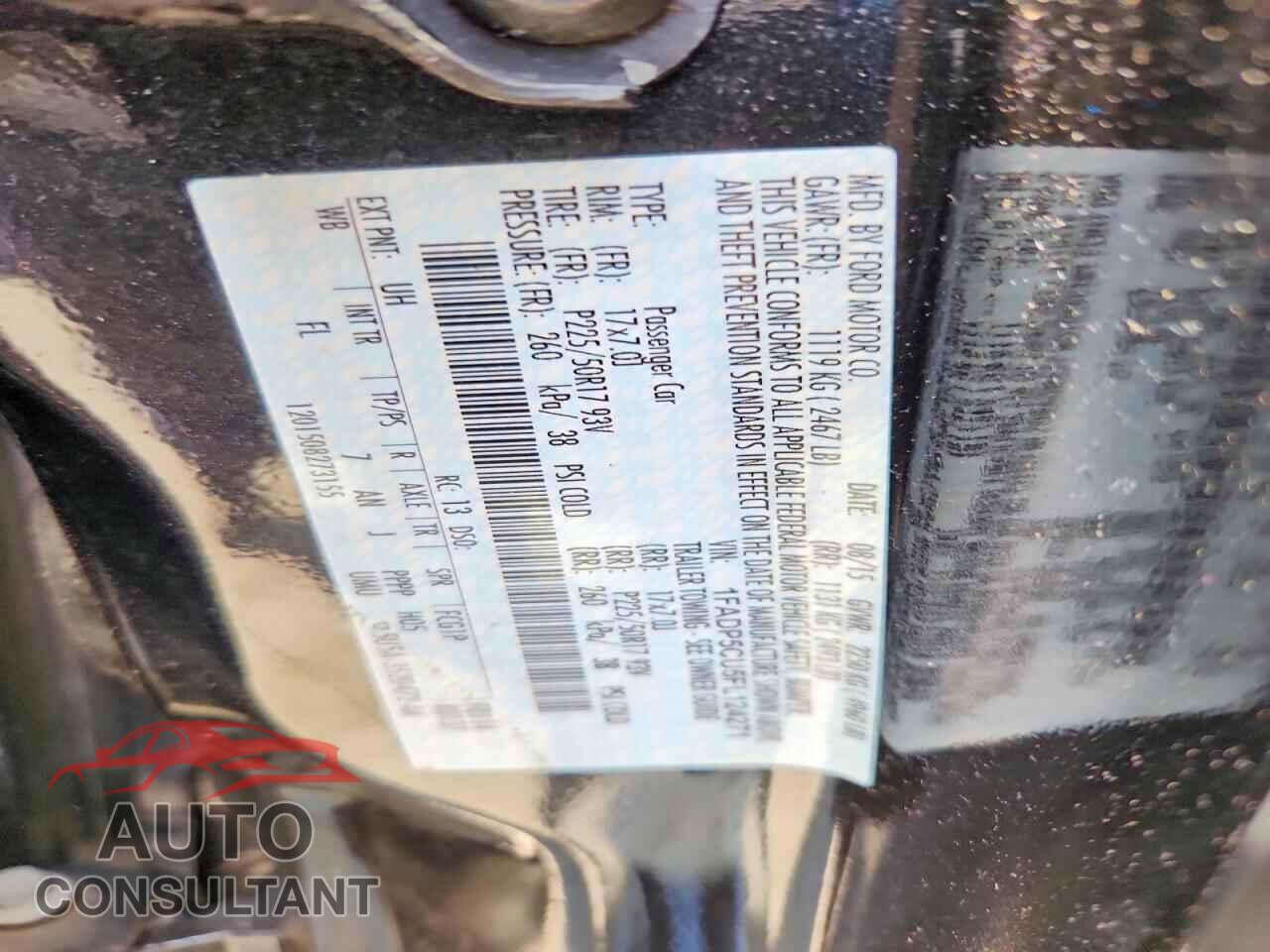 FORD CMAX 2015 - 1FADP5CU5FL124271