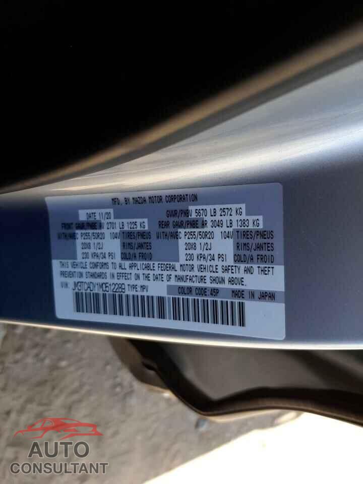 MAZDA CX-9 2021 - JM3TCADY1M0512289