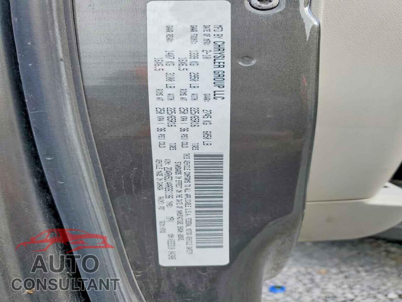 DODGE CARAVAN 2010 - 2D4RN5D14AR261196