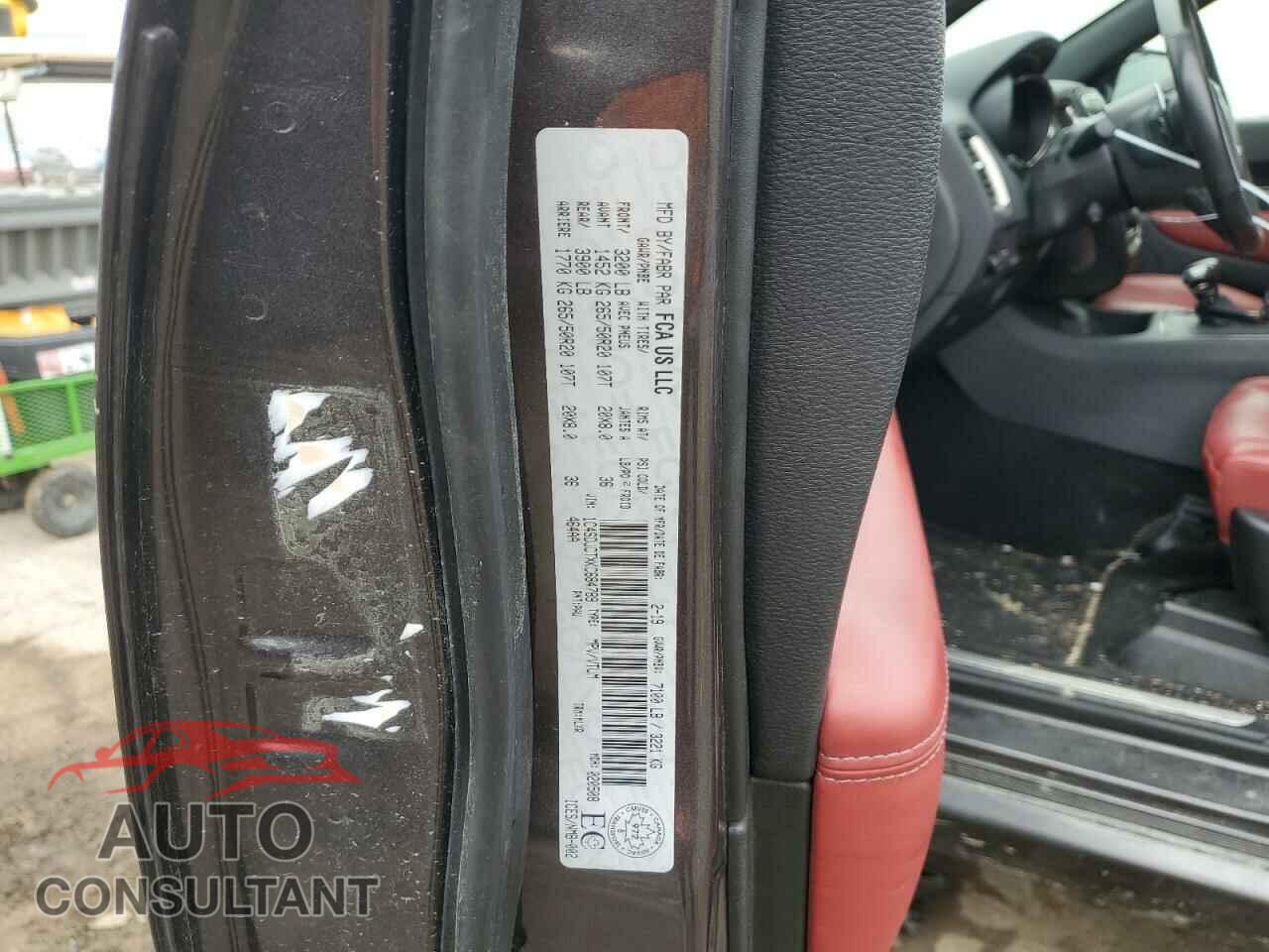 DODGE DURANGO 2019 - 1C4SDJCTXKC684789