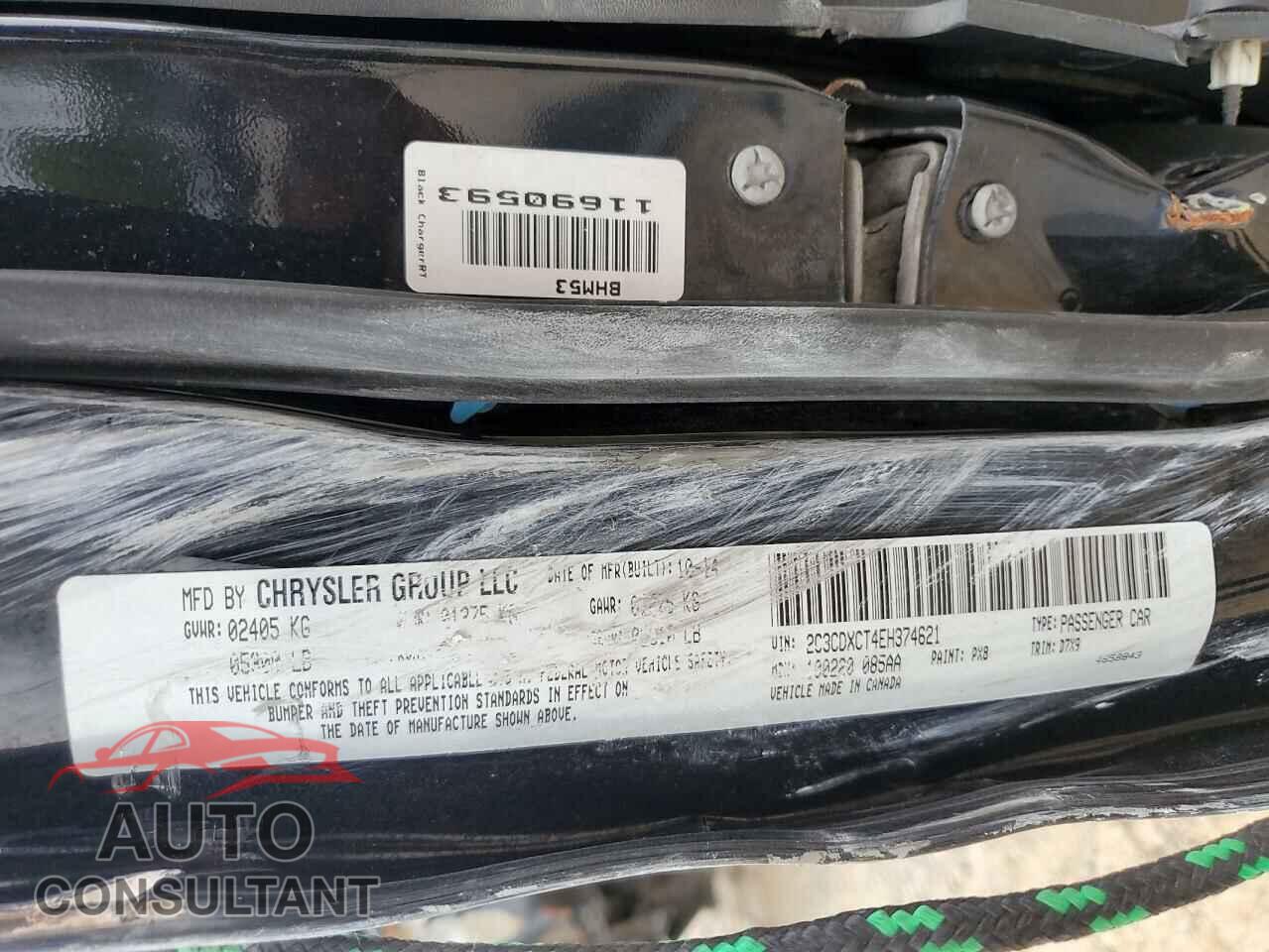 DODGE CHARGER 2014 - 2C3CDXCT4EH374621