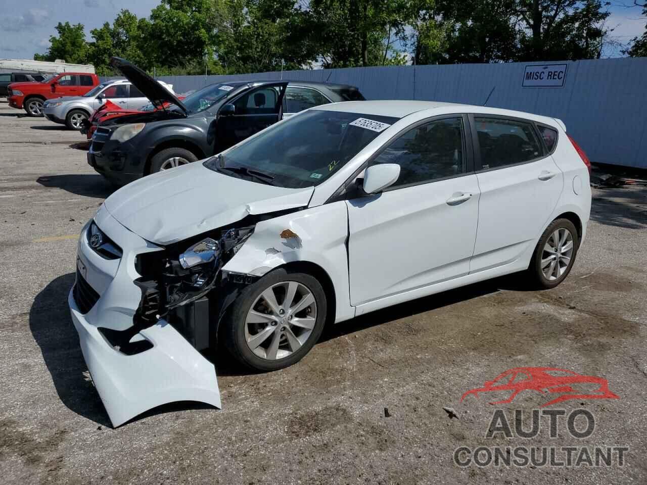 HYUNDAI ACCENT 2012 - KMHCU5AE0CU053394