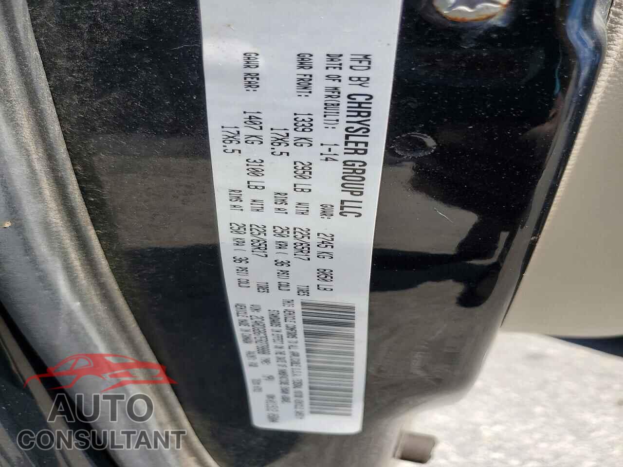 DODGE CARAVAN 2014 - 2C4RDGBG7ER278888