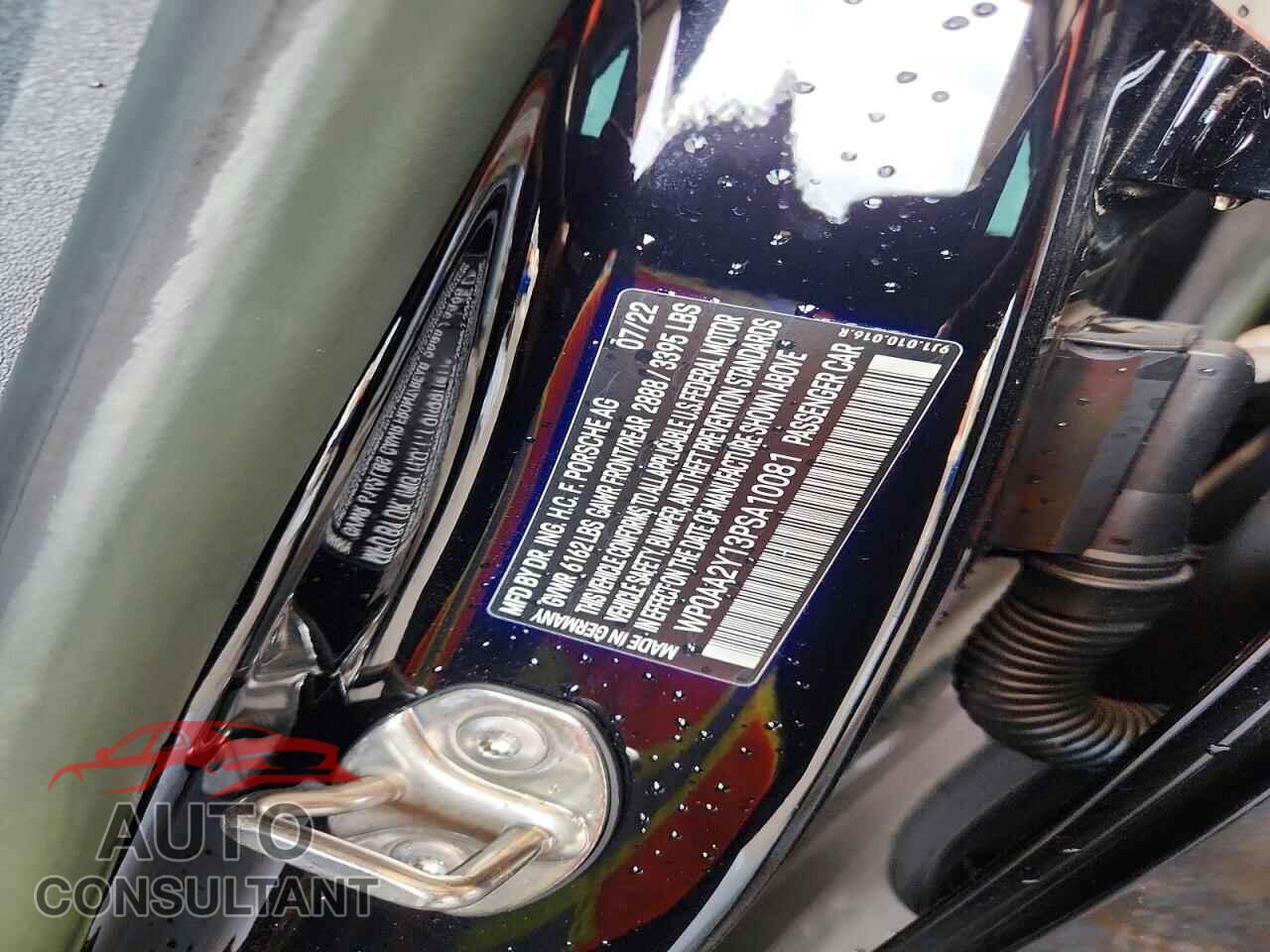 PORSCHE TAYCAN 2023 - WP0AA2Y13PSA10081
