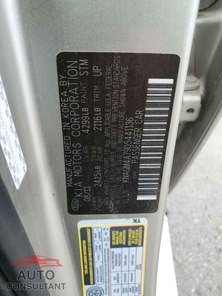 KIA OPTIMA 2013 - KNAGM4A79D5441136