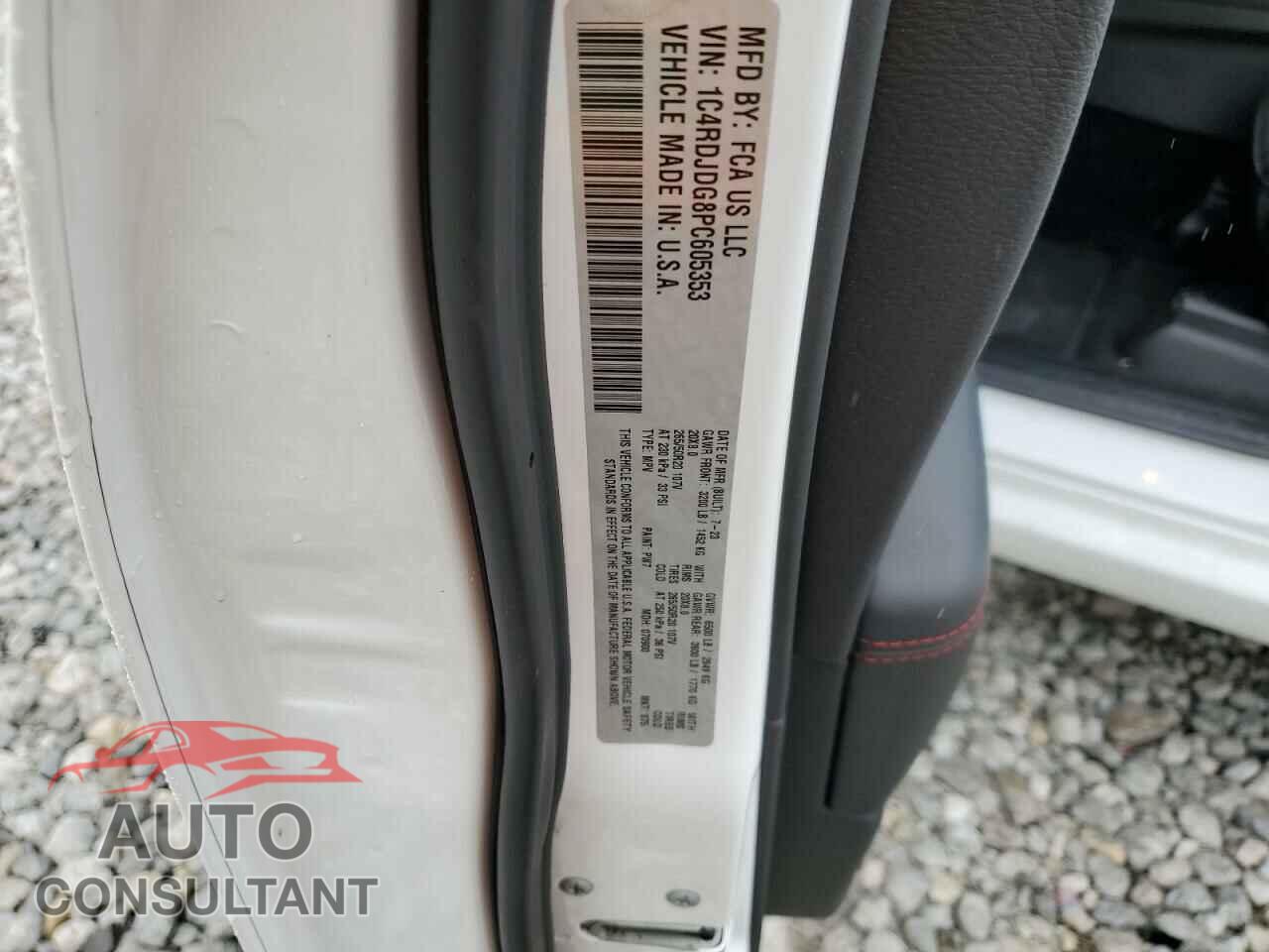 DODGE DURANGO 2023 - 1C4RDJDG8PC605353