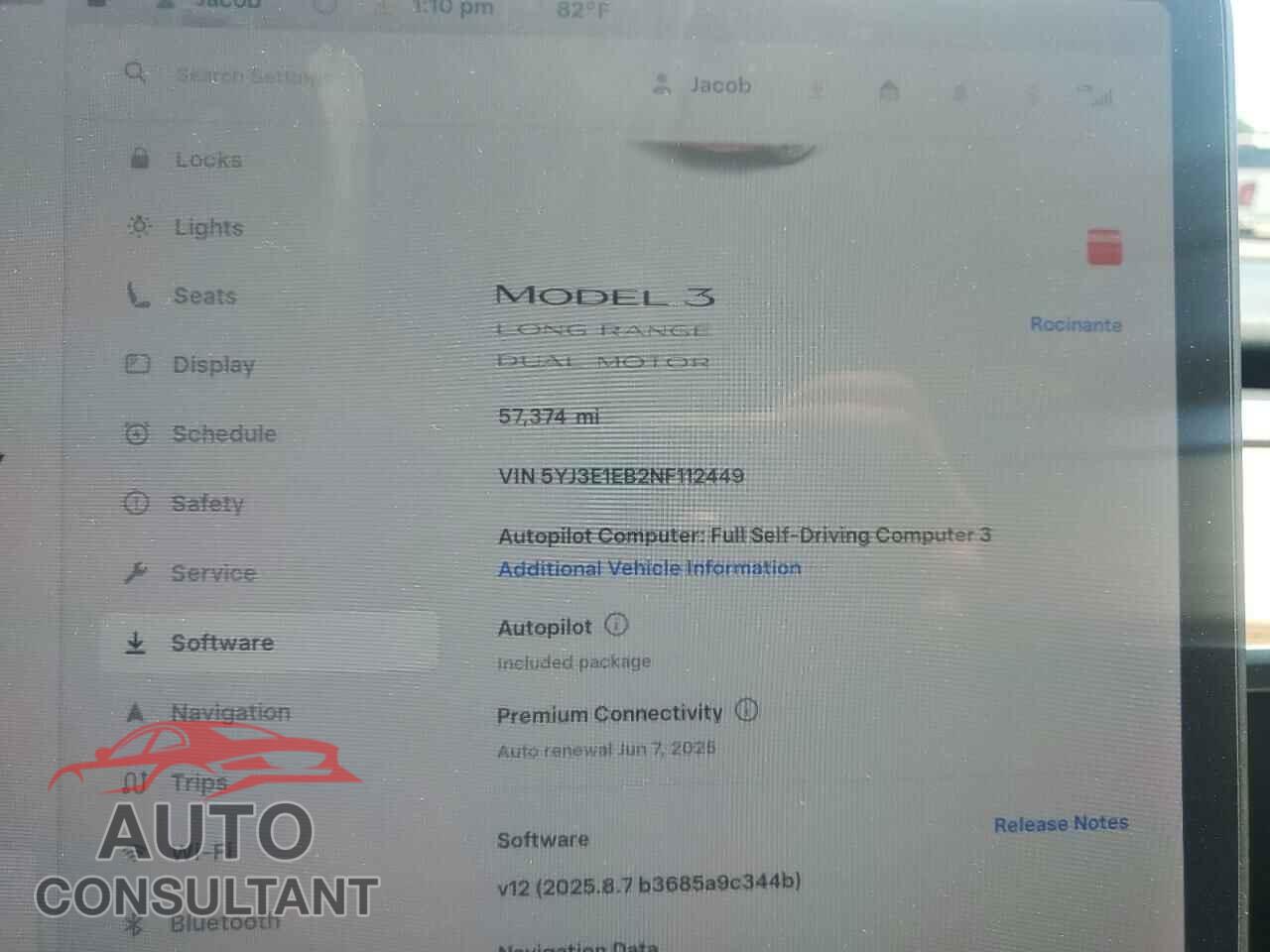 TESLA MODEL 3 2022 - 5YJ3E1EB2NF112449