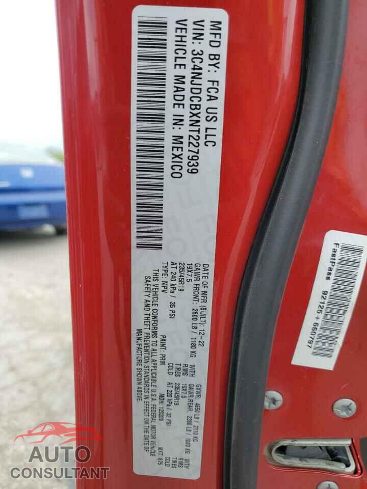 JEEP COMPASS 2022 - 3C4NJDCBXNT227939