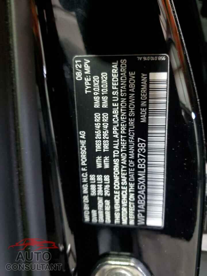 PORSCHE MACAN 2021 - WP1AB2A5XMLB37387