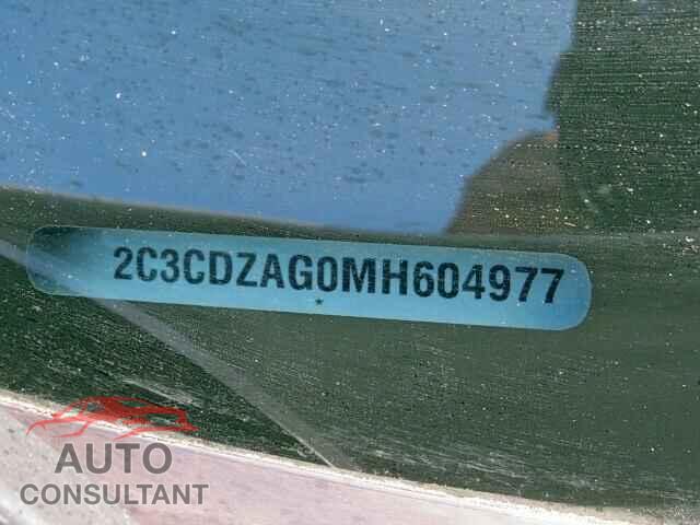DODGE CHALLENGER 2021 - 2C3CDZAG0MH604977
