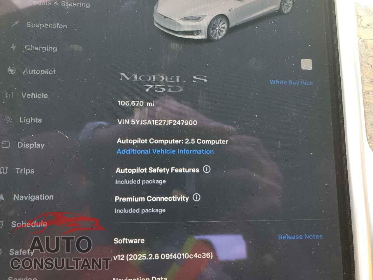 TESLA MODEL S 2018 - 5YJSA1E27JF247900