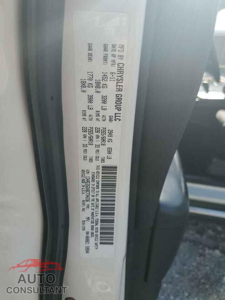 DODGE DURANGO 2011 - 1D4RE2GGXBC734236