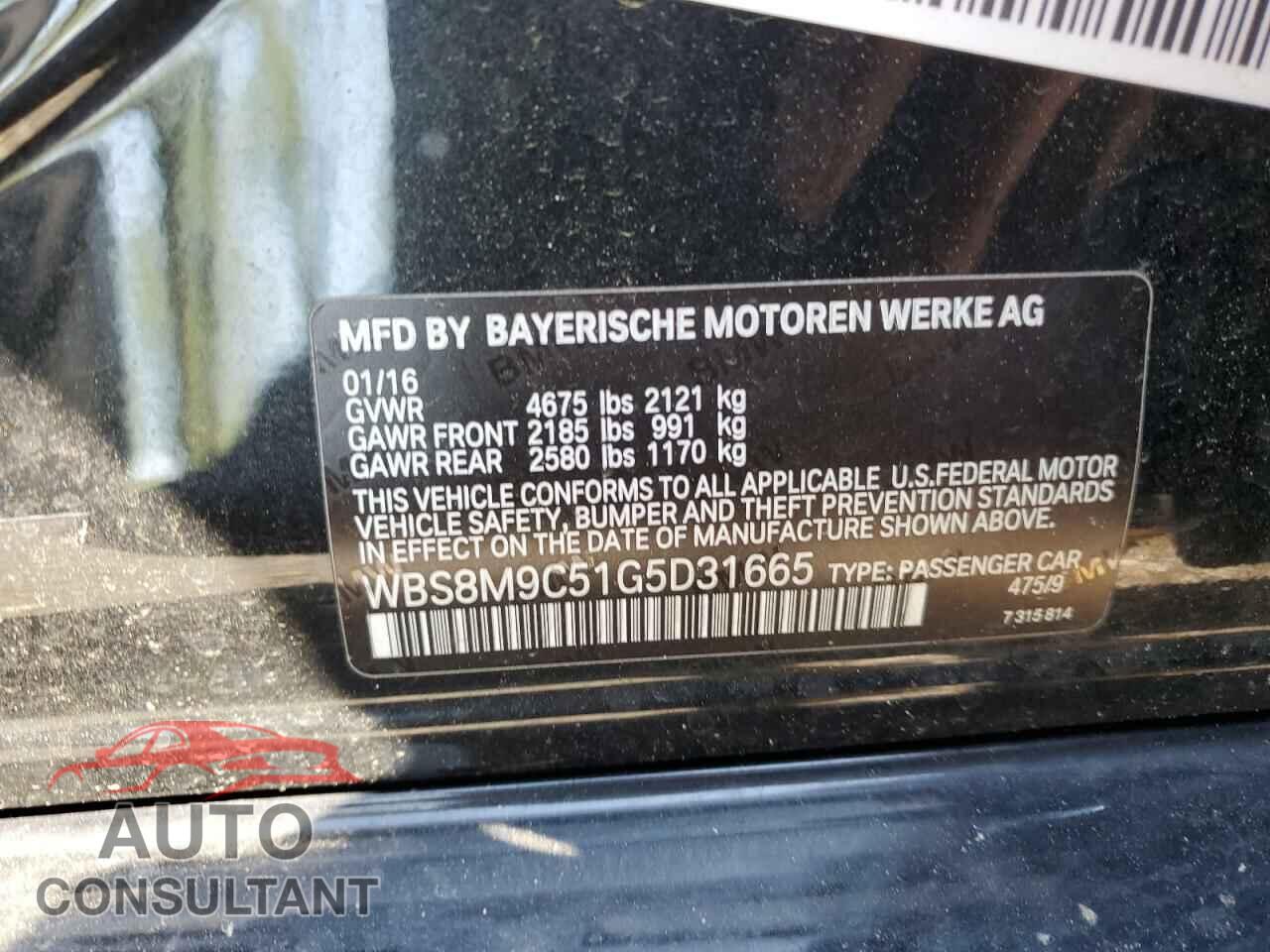 BMW M3 2016 - WBS8M9C51G5D31665