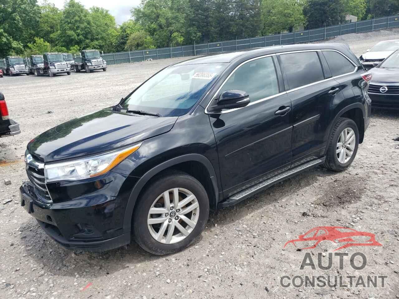TOYOTA HIGHLANDER 2016 - 5TDBKRFH4GS348640