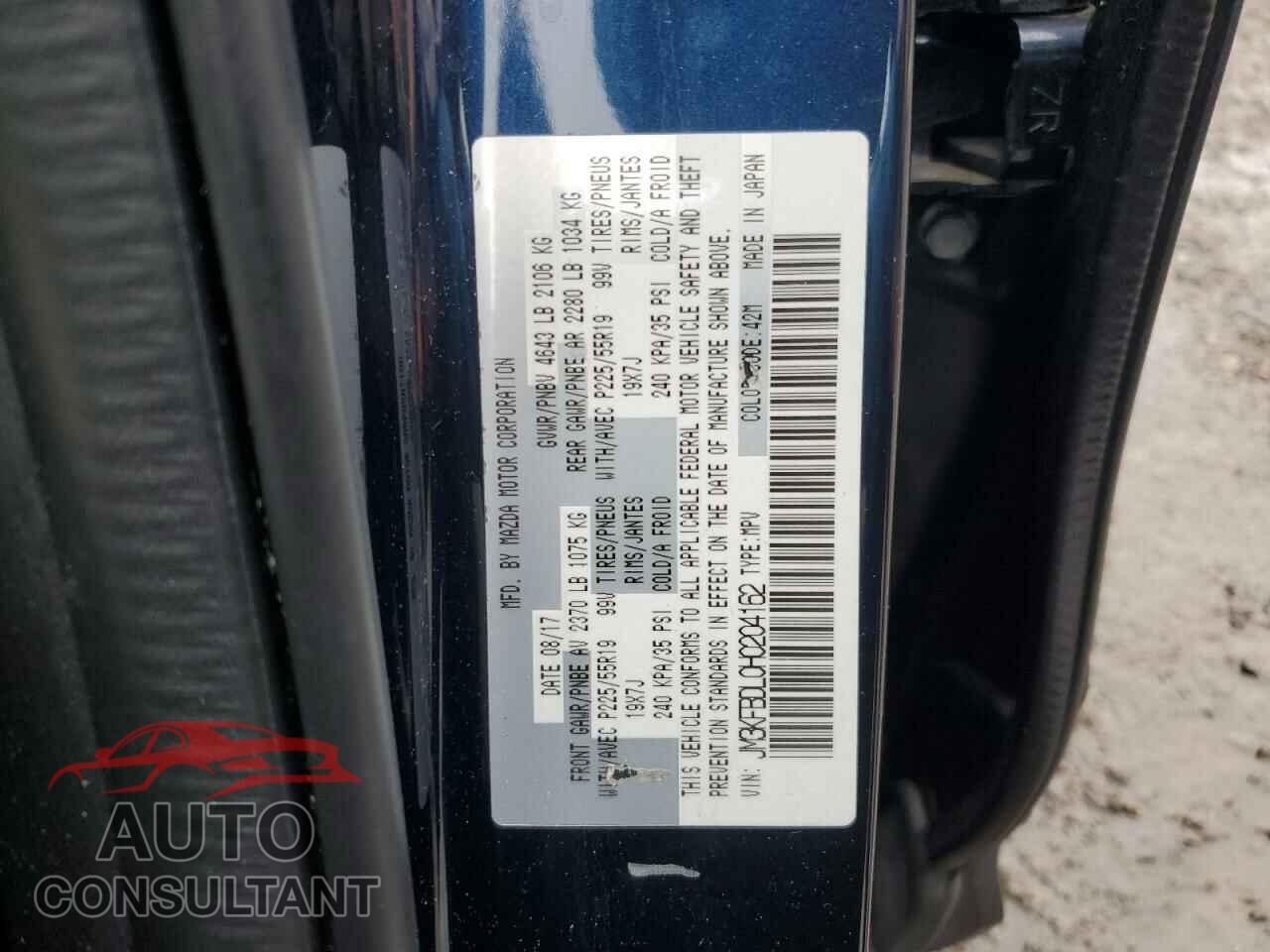 MAZDA CX-5 2017 - JM3KFBDL0H0204162